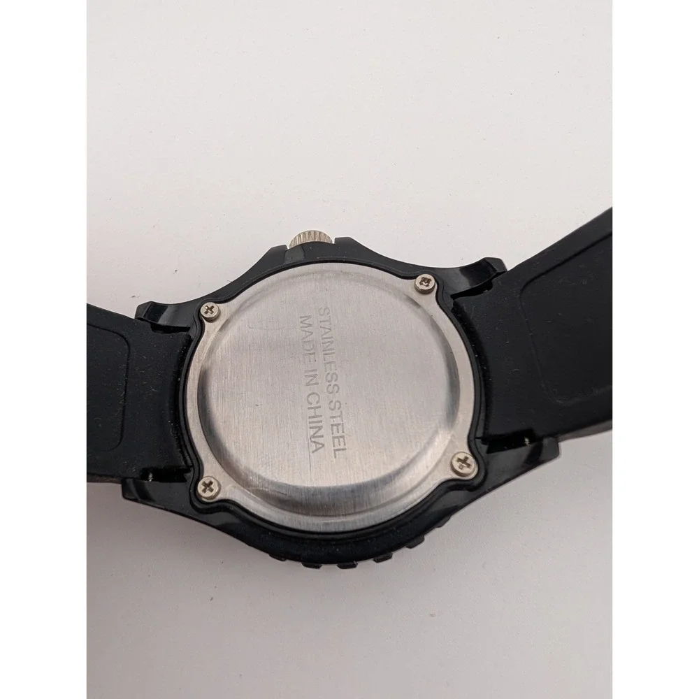 Kendall & James Watch Men Rotating Bezel Black Silicone‎ Band- New Battery